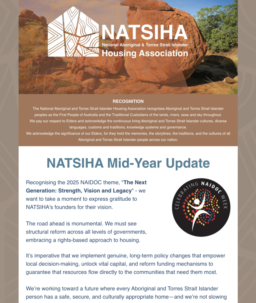 NATSIHA Mid Year Newsletter